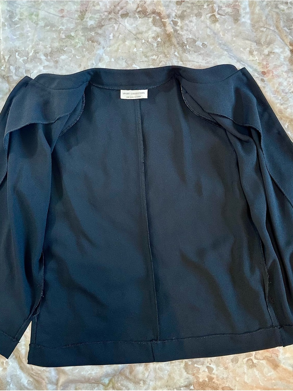Sport Collection Black Button-Front Jacket - Picture 4 of 6